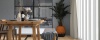sfeerfoto van PVC plank 7230 in woonkamer met rustige houtdessin