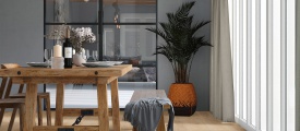 VivaFloors Luxor 7230 plak PVC plank sfeerfoto met een ruimtelijk vloerbeeld