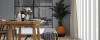 sfeerfoto van PVC plank 6840 in woonkamer met rustige houtdessin