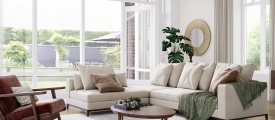 VivaFloors Tuscany 6850 click PVC plank gelegd in een rustige woonruimte