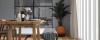 sfeerfoto van PVC plank 3520 in woonkamer met rustige houtdessin