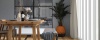 sfeerfoto van PVC plank 3530 in woonkamer met rustige houtdessin