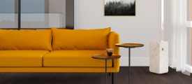 VivaFloors Bordeaux 8560 click PVC plank toegepast in een stijlvolle woonkamer
