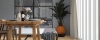 sfeerfoto van PVC plank 7230 in woonkamer met rustige houtdessin