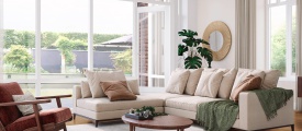 VivaFloors Mayfair 9040 click PVC plank sfeerfoto in een lichte woonkamer